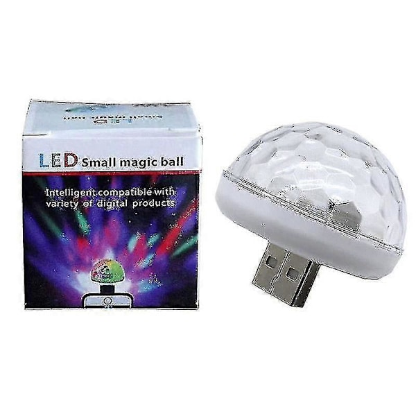 Mini USB RGB LED Disco-scenbelysning, Bärbar för Mobiltelefon