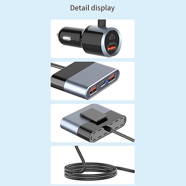 Utvidet billader, billading, bildelingutvidelse, billader for telefon, billader, billadersett, multifunksjonslader for bil, mobillader