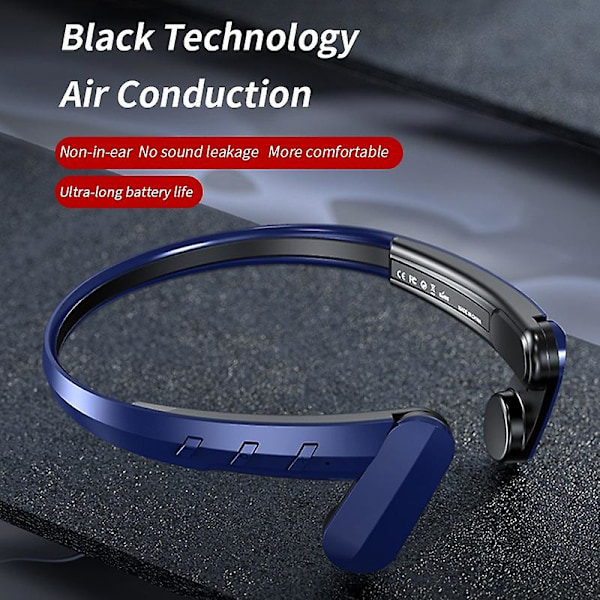 Sport Headset Vattentäta Hörlurar Bluetooth Trådlösa Headset Öppet Öra Hörlurar Touch Control Headset Brusreducerande Hifi Ljud Wi