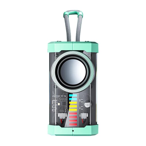 Bluetooth-høyttaler Transparent Mecha Style Trådløs Bluetooth-lyd Bærbar Utendørs Subwoofer Minihøyttaler Salg