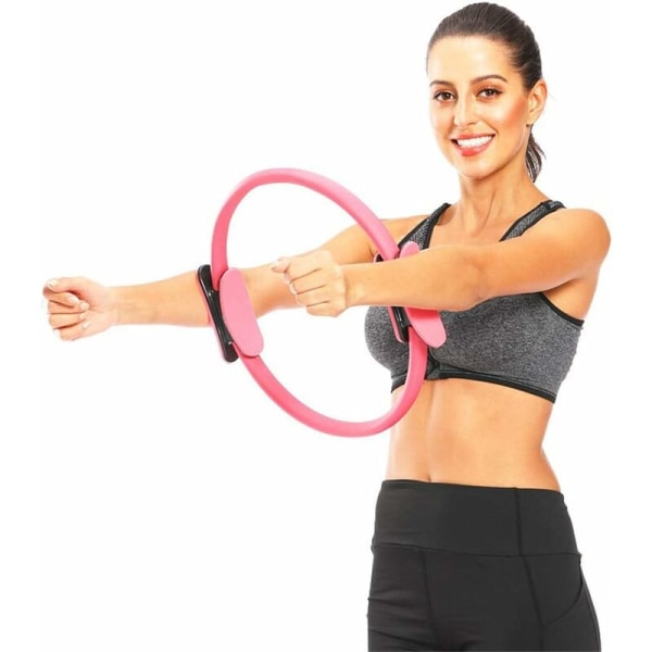 1 stk Pilates øvre ring yoga sirkel motstand styrke trening sirkel fitness håndtak dobbel ring for oppstramming av lår ben mage 37,5 3,5 cm