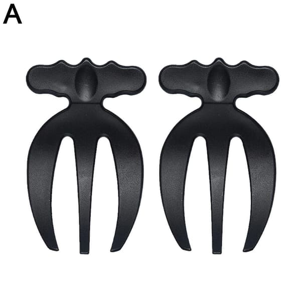 Salladshandtag Serveringstänger Plast 2PCS（Svart）