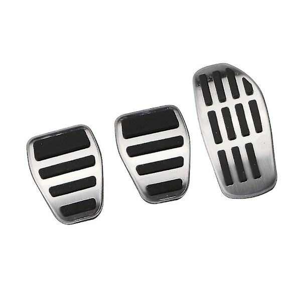 AT MT Bilfotpedaler För Renault Megane IV 2016 2017 2018 2019 2020 2022 Gas Bränsle Broms Rostfritt Stål Halkskydd Pedal Pad（1 st）