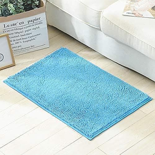 Chenille Mikrofiber Shaggy Bademåtte - Blød, Absorberende og Skridsikker