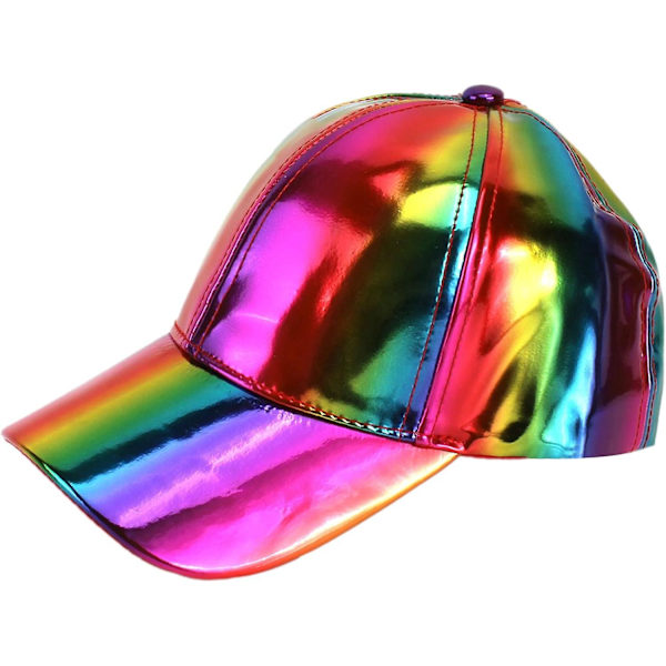 Fast shopping LABANCA Glitter Sequin Baseball Cap Hat Säädettävä Mesh Caps Baseball Party Hat Naisille ja Tytöille（Medium-Large，06371rainbow）