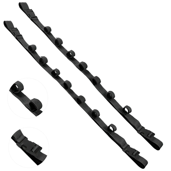 Fiske spö ram, 2-bils gjord 7-ring nylon fiskespö rem