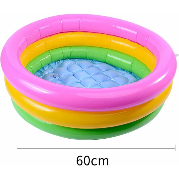 Baby paddling pool uppblåsbar pool för småbarn 3 ring pool uppblåsbart golv