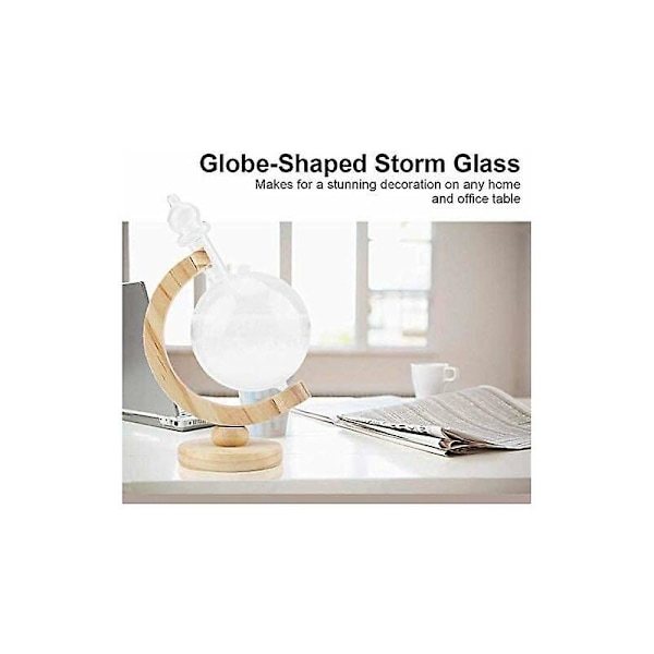 Kristallväderprognosflaska Önskeboll Kreativ globformad glasflaska Storm Desktop Väderstation Väderprediktor Cisea