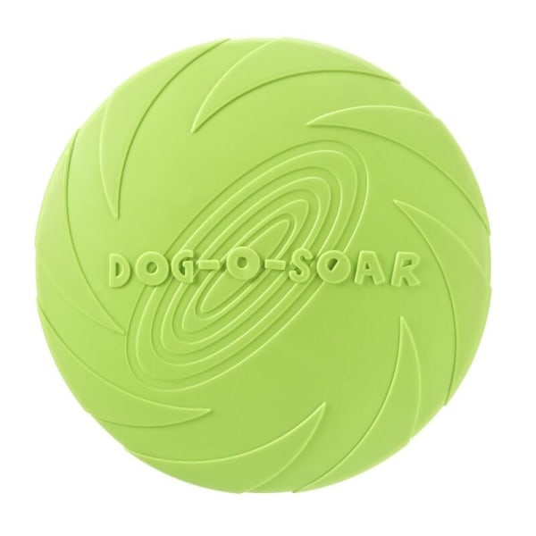Gummi hundeflyvende skive - 100 % naturlig - ikke-giftig - forskellige farver (stor, grøn) - DKSFJKL
