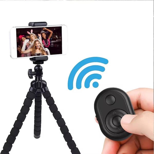 Smart Bluetooth Fingerband Fjernkontroll Bærbar Fingertip Selfie Controller（rosa）