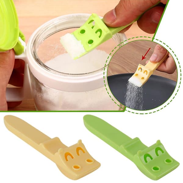5x Salt Control Spoon, Kvantitativ Kryddsked, Kryddsked（Gul）