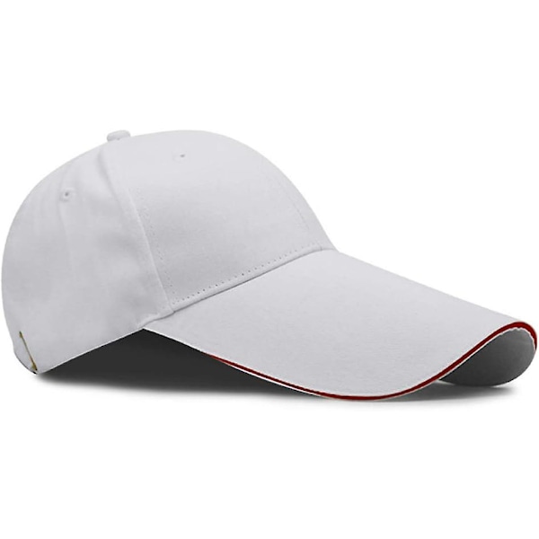Hurtig shopping YEKEYI Ekstra lang regning 100% vasket bomuld Baseball Cap forlænget skygge solbeskyttelse hat lang stor regning Cap（One Size，Hvid）