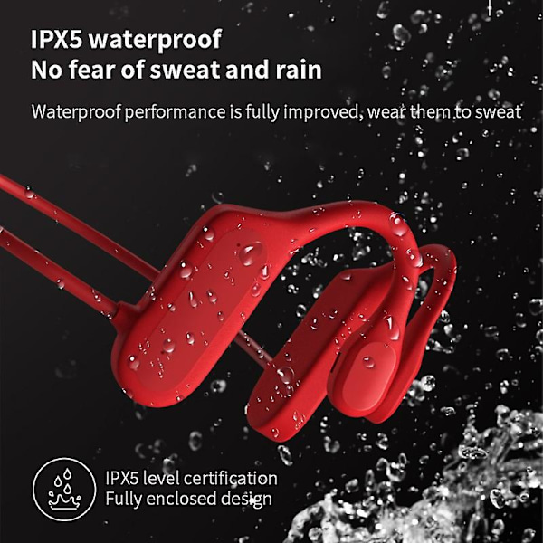 Kivuton avoimen korvan langattomat Bluetooth 5.6 -kuulokkeet, vedenpitävät urheilukuulokkeet, stereokuulokkeet, handsfree-Bluetooth-kuulokkeet mikrofonilla juoksuun