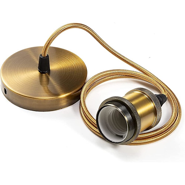 Lampfäste E27 Metall Lamphållare, Lamphållare Med Kabel