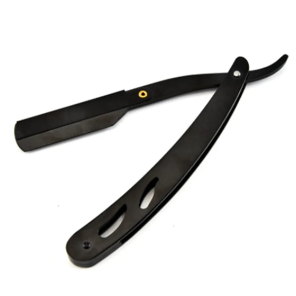 2x professionell knivskarp rakhyvel för män rakkniv i metall för män rakhyvel för skägg och hår