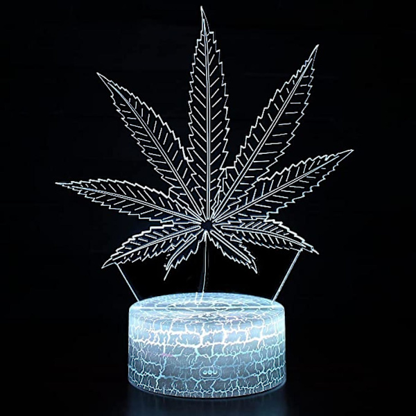 3D nattlampa LED Illusion skrivbordslampa 16 färger