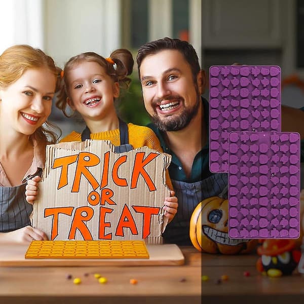 Halloweenforme 138 hulrum Mini græskarforme og spøgelsesforme til Thanksgiving Halloween