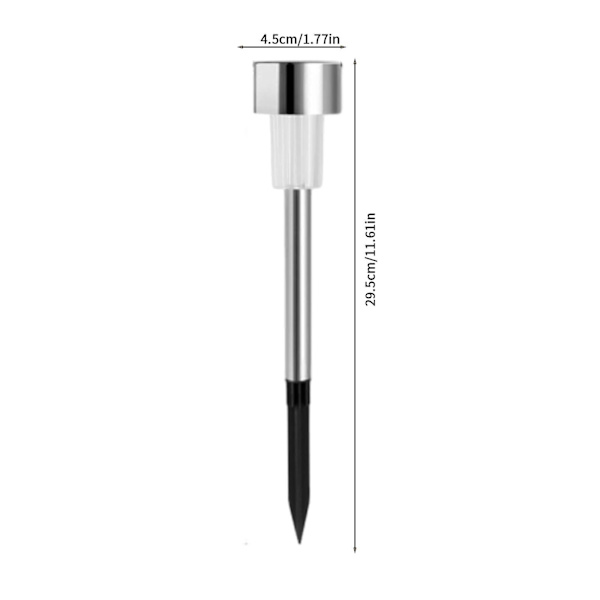 Solcellelamper Solcellelamper Utendørs Vanntette IP65 LED Solcellelamper Metallbelysning For Yard GAO0856（A，Hvit）