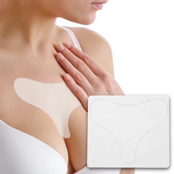 Återanvändbara silikonbröstskydd mot rynkor för att eliminera och förhindra bröstrynkor
