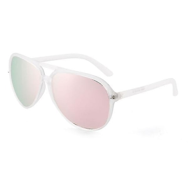 Ultralätta vintage polariserade solglasögon för män och kvinnor, märkesdesign, pilotsolglasögon för körning, Uv400 (spegelfärgade rosa)