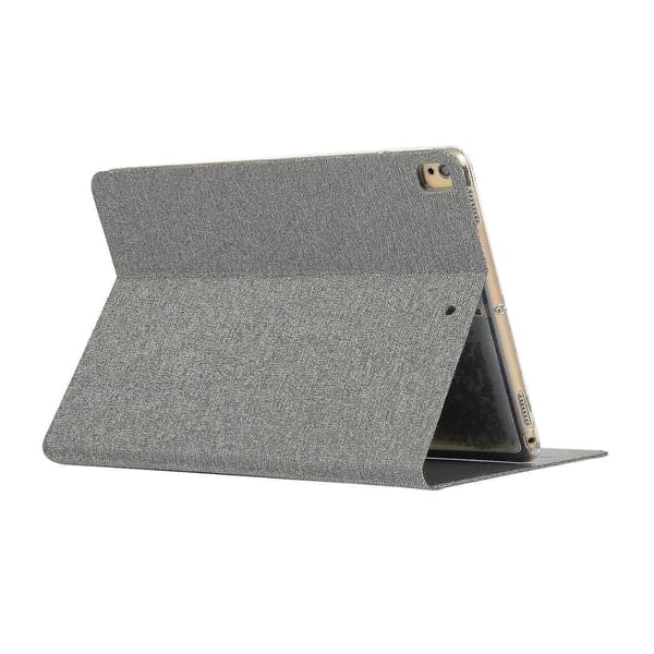 Smart Stand Lær Tabletholder Deksel for iPad 10.2 (2021)/(2020)/(2019)（Stil D iPad 10.2 (2020)，Lysegrå, Lysegrå）