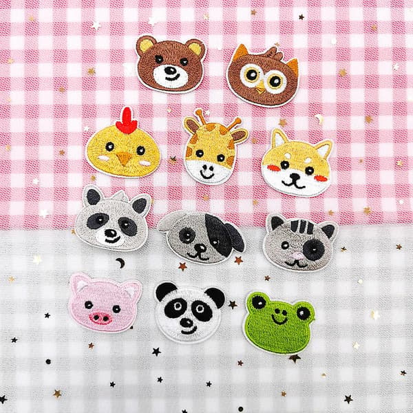 Dww-Bear broderad tygmärke 11 delar-söt