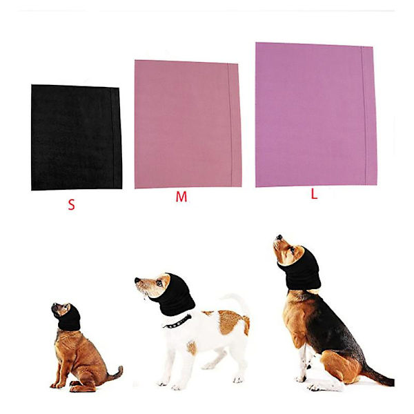 Skønhedsørevarmere til katte og hunde, varme, støjreducerende, højelastiske, bløde og lydisolerede ørevarmere til kæledyr（M，Pink）