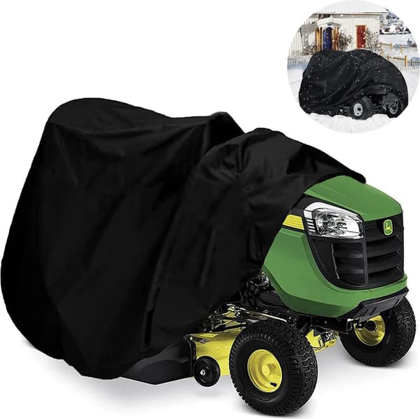Gräsklipparskydd, 210D Polyester, Vattentätt, UV-skydd, Garage Dammskydd, Passar Gräsklippartraktor