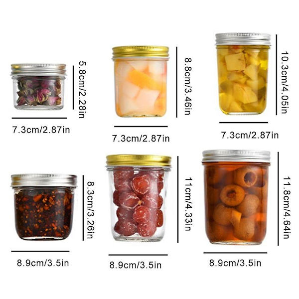 Pieni suljettu lasipurkki kannella（125ml）