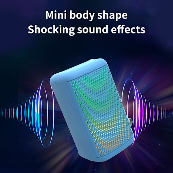 Langattomat Bluetooth-kaiuttimet, joissa on viisi värikkään valon tehostetta, subwoofer, HiFi-ääni, suuri tehoinen ääni