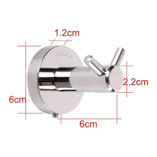 Rostfria krokar Badrumskrokar Kökskrokar-6*6cm,2st