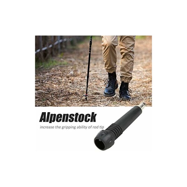 4 STK Alpenstock Tungsten Carbon Steel Tip Trekking Tip Udskiftning Skaft Tip Klatrestav Tip til Alpenstock Vandrestang
