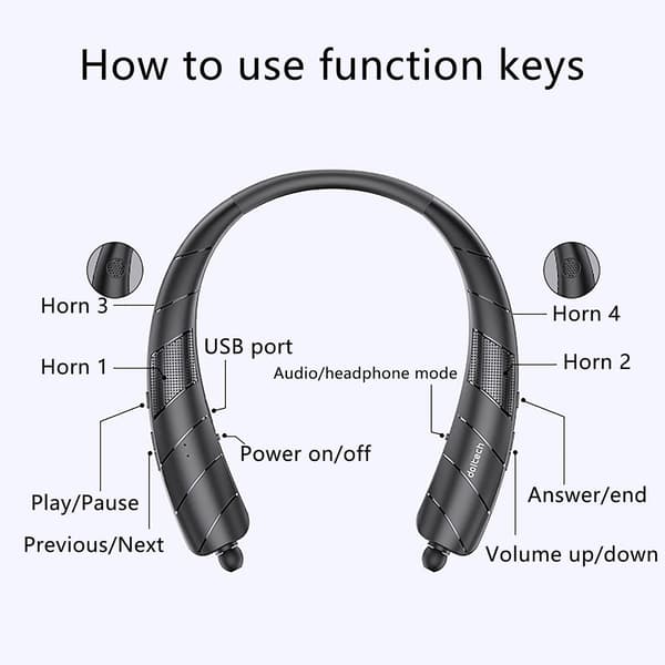 To-i-én Bluetooth-headset-højttalere