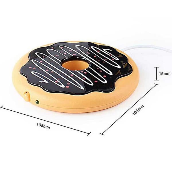 Dww-USB termisk putekopp underlag kjeks donut varm underlag søt skrivebordsdings