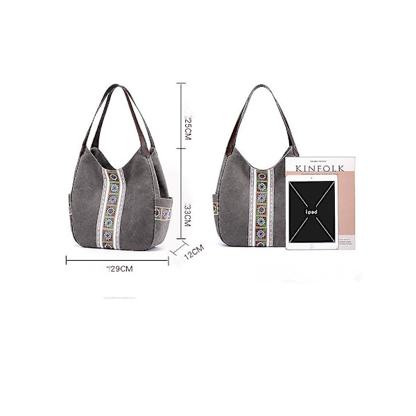 Vintage-kirjailtu kangas pieni crossbody-laukku matkapuhelimen pussi naisille rannelaukku lompakko laukku kolikkopussi, musta