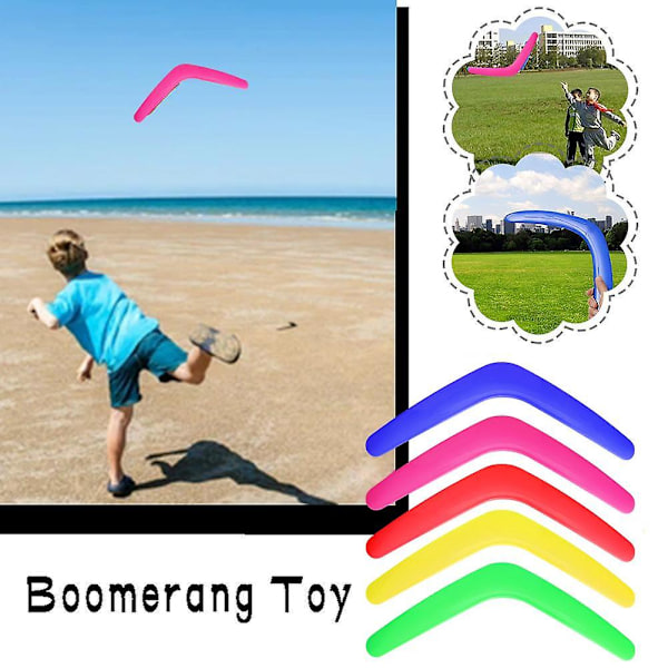 Boomerang - V-formad leksak för barn för fritid, utomhusunderhållning, slumpmässig färg（Som visas）