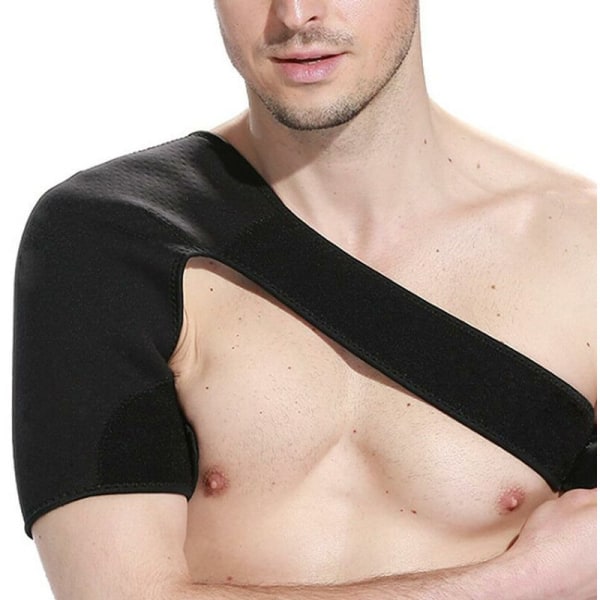 Axelbandage axelledsbandage stödbandage sportbandage axelskydd, justerbar, höger axel för män