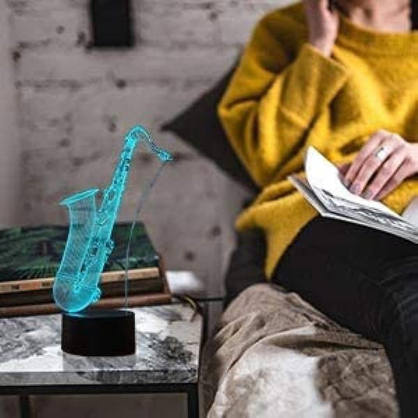 3D Lampe Illusionsnattlys Dimbar 16 Farger Cha