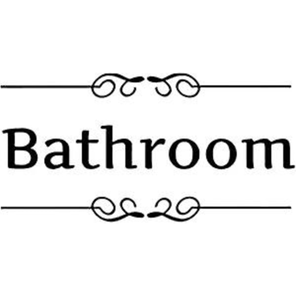 Vinyyli seinätarra DIY irrotettava pesuhuone kylpyhuone seinätaidetarra WC-kyltti oven lisävarusteet irrotettavat söpöt ovit pegatinas pyykkitupaan / kylpyhuoneeseen (Ba
