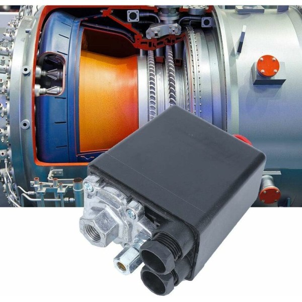 72,5 - 175 psi luftkompressortryckkontrollbrytare, G1/4" Enkelt hål 220V för luftkompressorpumpens styrventil,