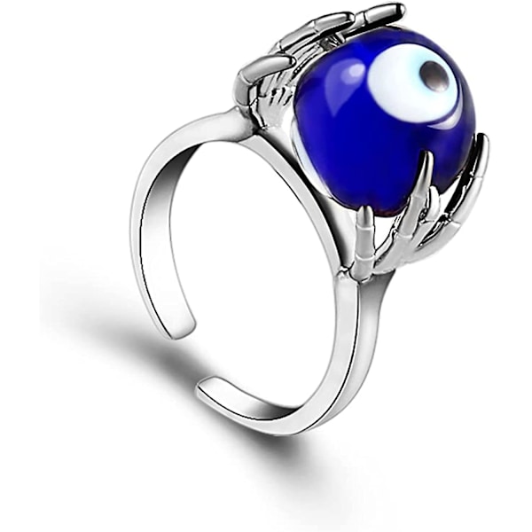 Ondskans Öga Ringar För Kvinnor Män Fidget Spinner Bandringar Justerbara Roterbara Lugnande Oro Meditation Ring Lindra Ångest Stress Uttråkning