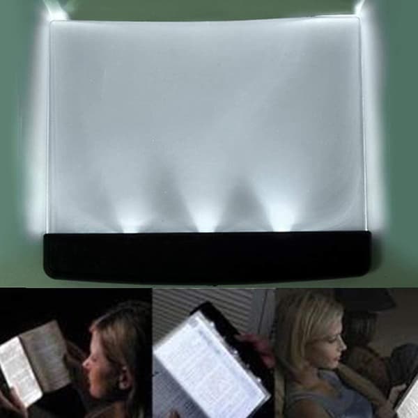 Led-boklys for paperback, Led-nattlys, boklys, øyebeskyttende leselys med avtakbart sideklips