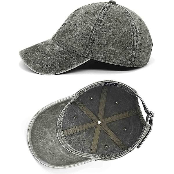 Vintage bomuldsvasket justerbar baseball caps til mænd og kvinder, Heilwiy ustruktureret lav gave