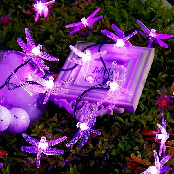 Solcellslingor 20ft 30led Sländformad Vattentät Dekorationsbelysning