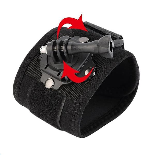 Actionkamera handledsrem - 1 stycke | Storlek: 8x30cm | Material: PC | Färg: Svart