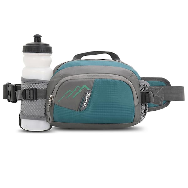 Fanny Pack -juoksuvyölaukku, puhelimen kotelo, nailonista valmistettu vyölaukku, jossa pulloteline juoksuun, patikointiin ja nesteytykseen