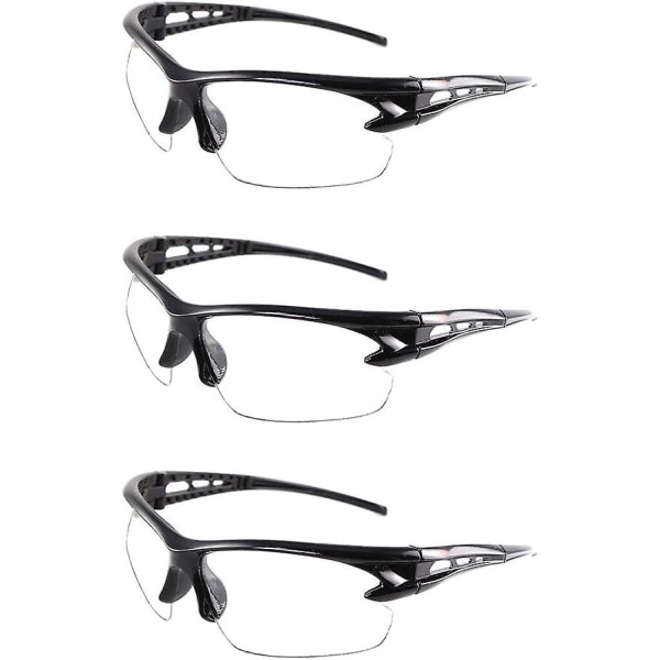 Glasögon - 3-pack genomskinliga skyddsglasögon, skyddsglasögon med plastlinser för barn Nerf Shootouts och labbarbete