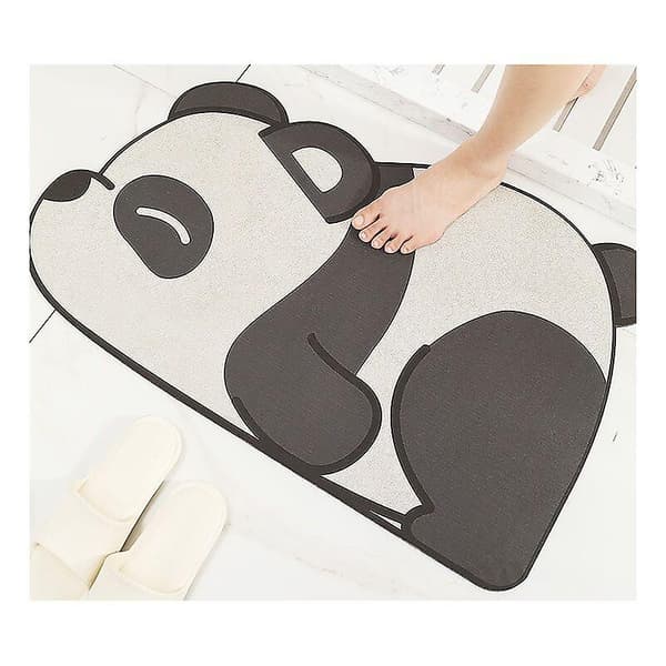Badmatta tecknad golvmatta jätte panda halkfri matta present