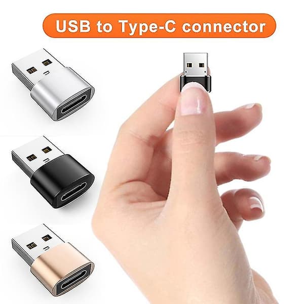 Usb C-konverteradapter Type-c Pd Hurtigopladningskonverter til Macbook-printer-guld