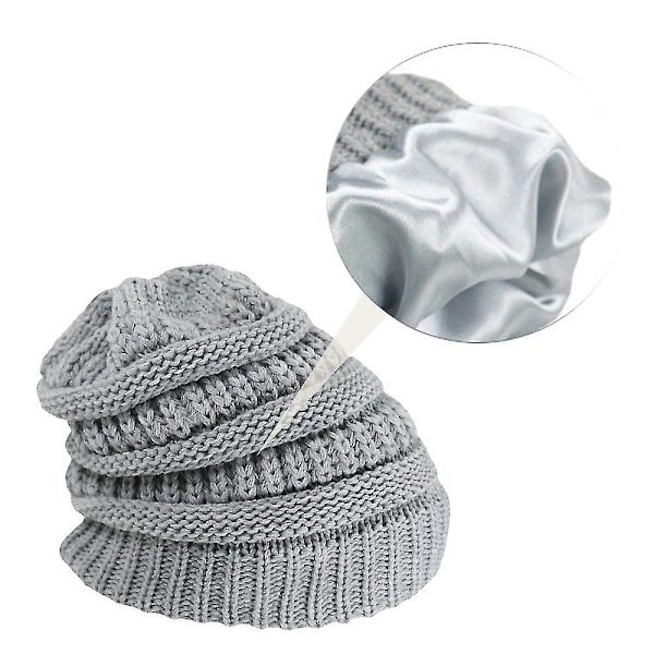 Utomhus höst och vinter randig pullover mössa par varm ull stickad mössa（Style3）